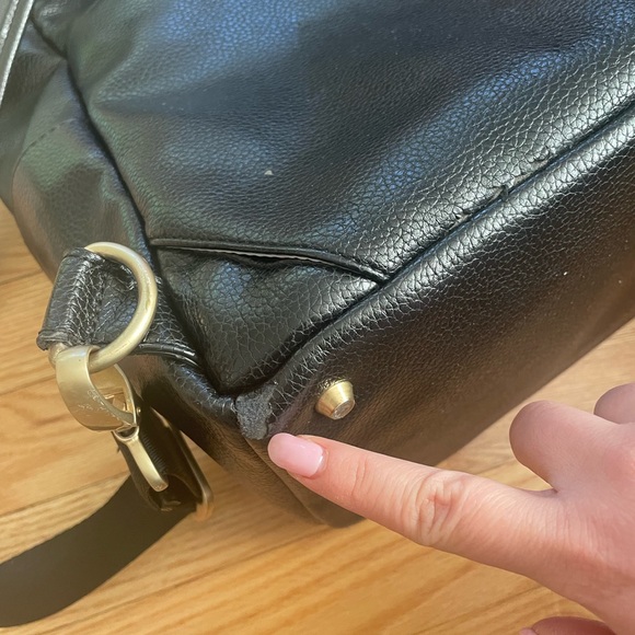 Freshly Picked Black Classic Diaper Bag Vegan Leather Unisex - Picture 6 of 16